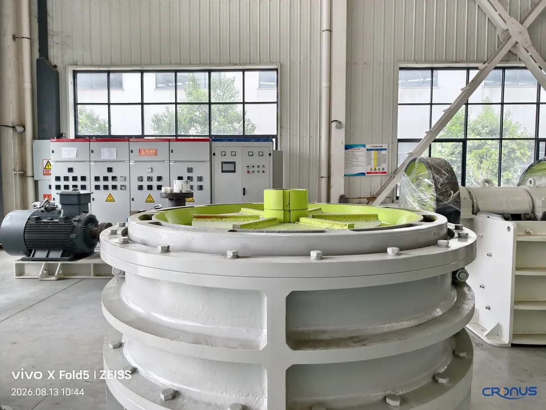 Cronus grinding chamber under assembly in the factory
